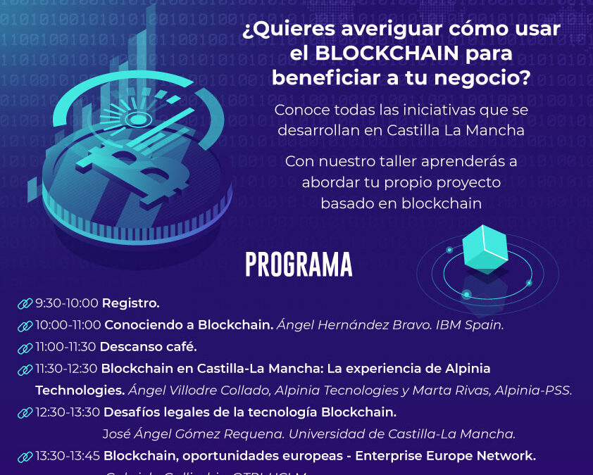 Jornada Taller sobre Blockchain en el Parque Científico y Tecnológico de Castilla-La Mancha – ALBACETE