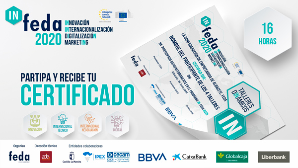 1º Taller IN-FEDA 2020. Redes Sociales al servicio Internacionalización. Albacete, 4 septiembre. Presencial y Online
