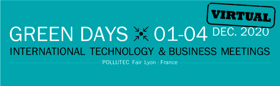 Green days -2020 – Encuentro Virtual Empresarial durante la feria Pollutec – del 1 al 4 de diciembre