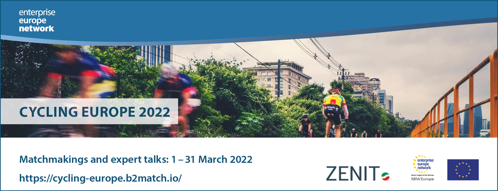 ENCUENTRO EMPRESARIAL ONLINE EN CYCLING EUROPE DIRIGIDO AL SECTOR DE LA BICICLETA. 3-31 marzo 2022
