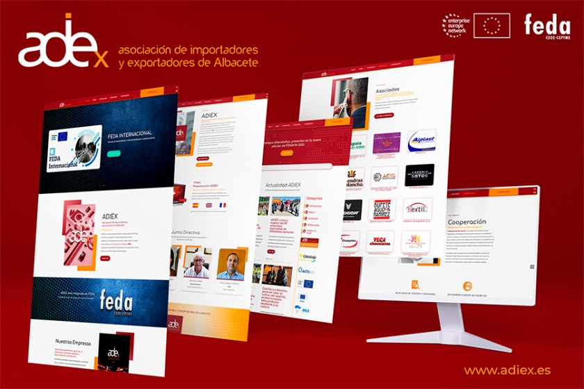 La Asociación de Importadores y Exportadores de Albacete, ADIEX, lanza su imagen renovada y nueva plataforma de servicios a través de su web, entre los que destacan la Enterprise Europe Network.